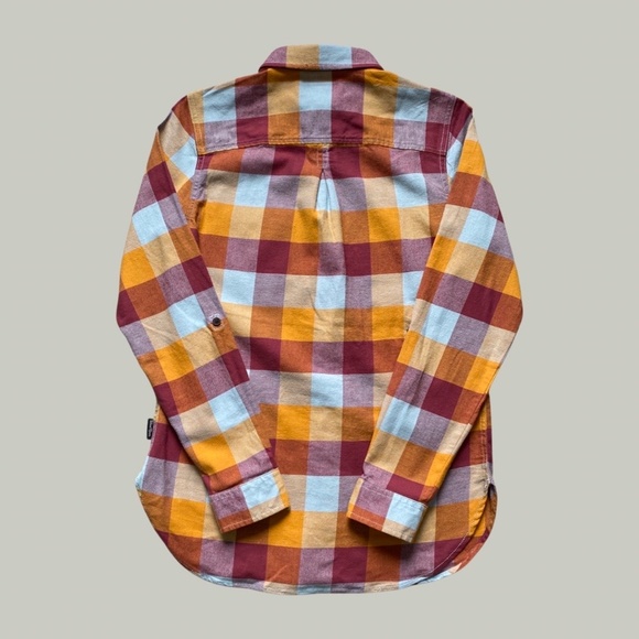Wind River Red and Orange Plaid Flannel Shirt - Picture 5 of 6